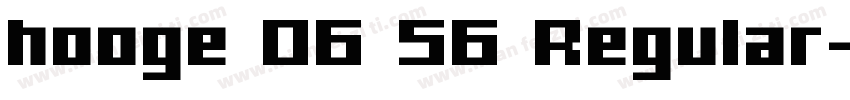 hooge 06 56 Regular字体转换